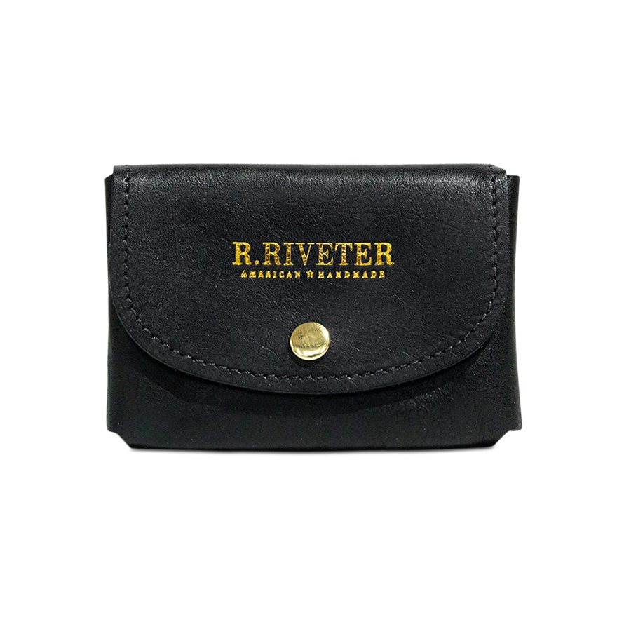 Ida Mini | Signature Black Leather Card Holder Wallet