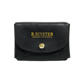 Ida Mini | Signature Black Leather Card Holder Wallet